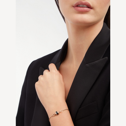 [Star Jewelry]ZERO 1 SOFT PINK GOLD AND BLACK CERAMIC BRACELET