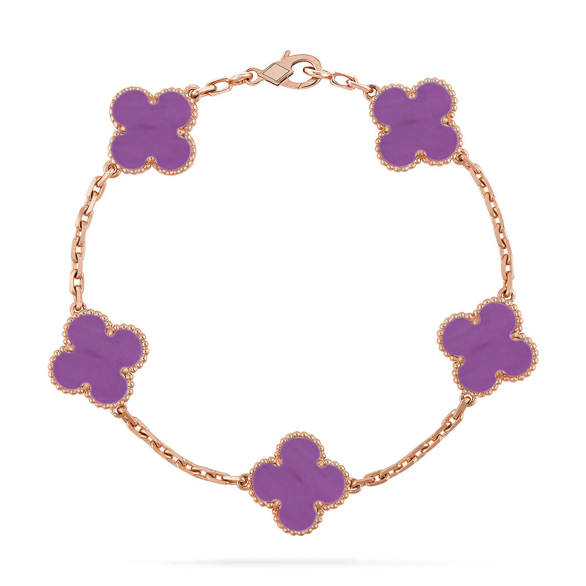 [Star Jewelry] CLOVER 5 MOTIF VIOLET BRACELET COLLECTION