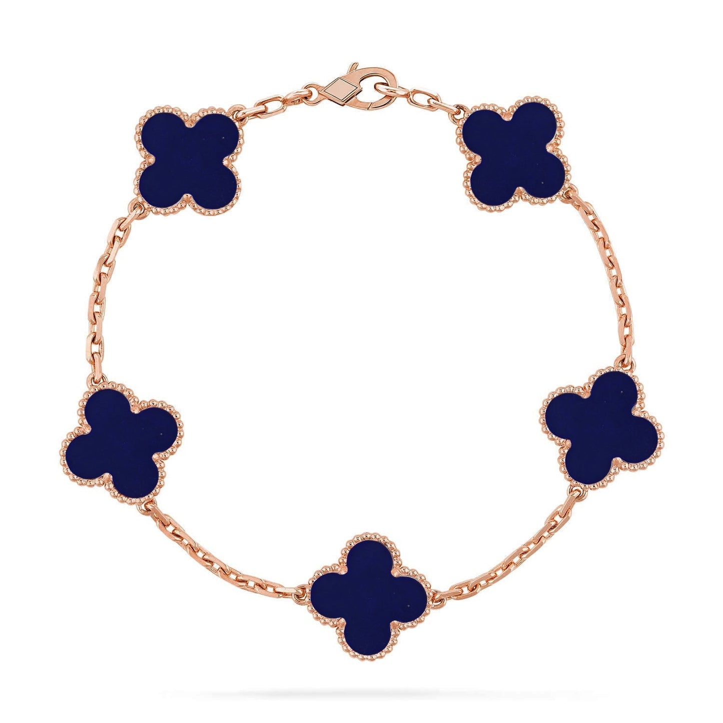 [Star Jewelry]CLOVER 5 MOTIF LAPIS LAZULI BRACELET COLLECTION