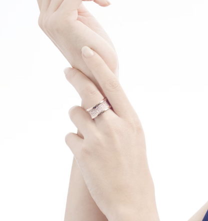 [Star Jewelry]ZERO 1 WITH PAVED DIAMONDS ON THE SPIRAL RING