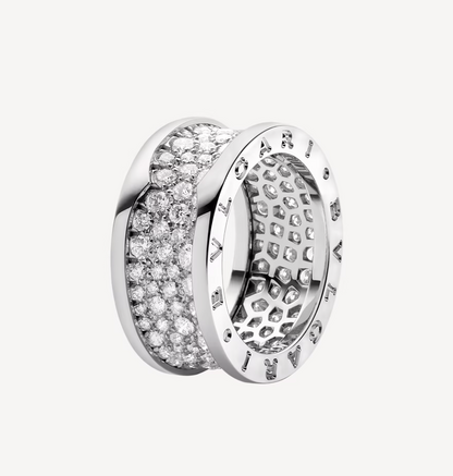 [Star Jewelry]ZERO 1 WITH PAVED DIAMONDS ON THE SPIRAL RING