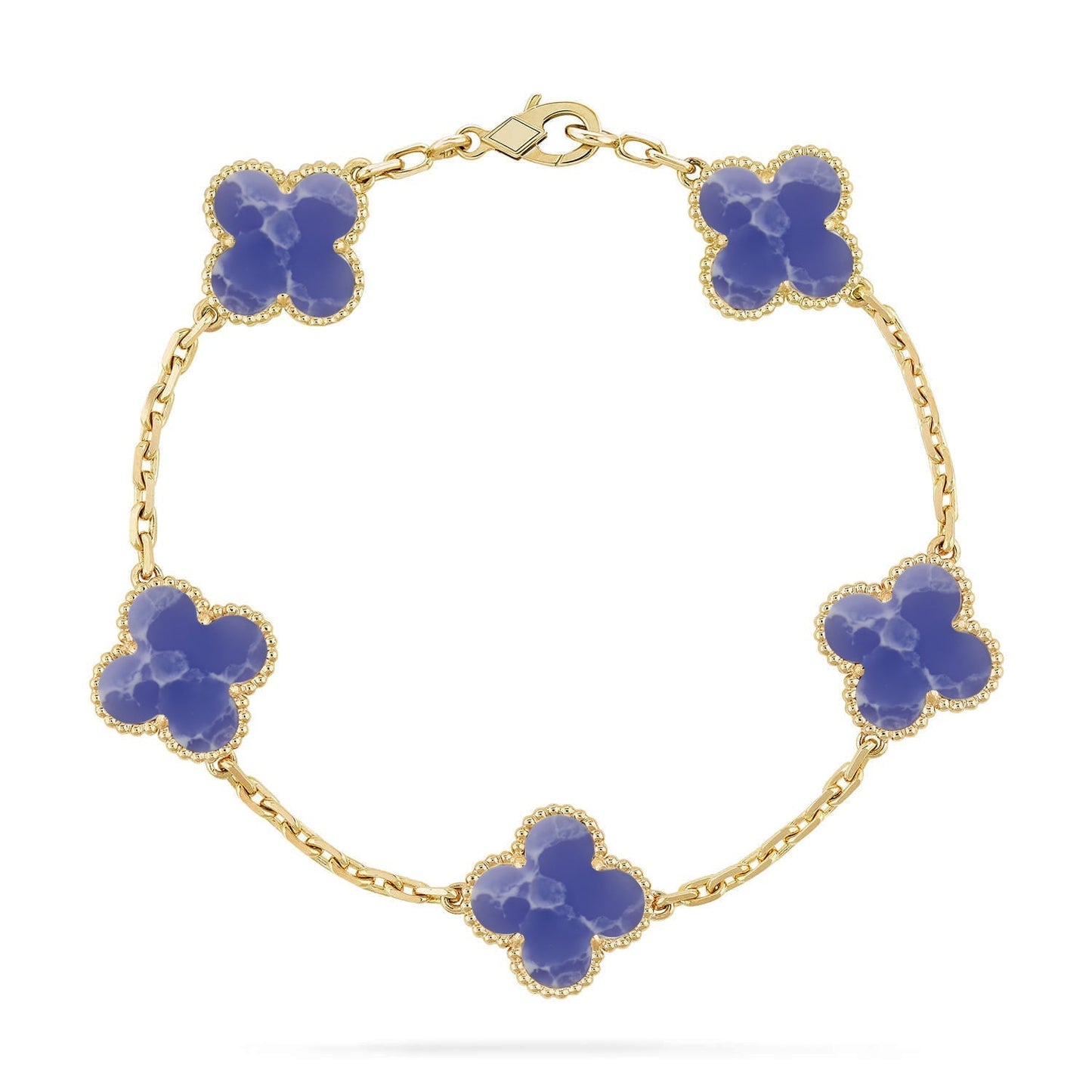 [Star Jewelry]CLOVER 5 MOTIF BLUE VEINS BRACELET COLLECTION