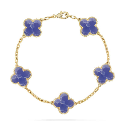 [Star Jewelry]CLOVER 5 MOTIF BLUE VEINS BRACELET COLLECTION