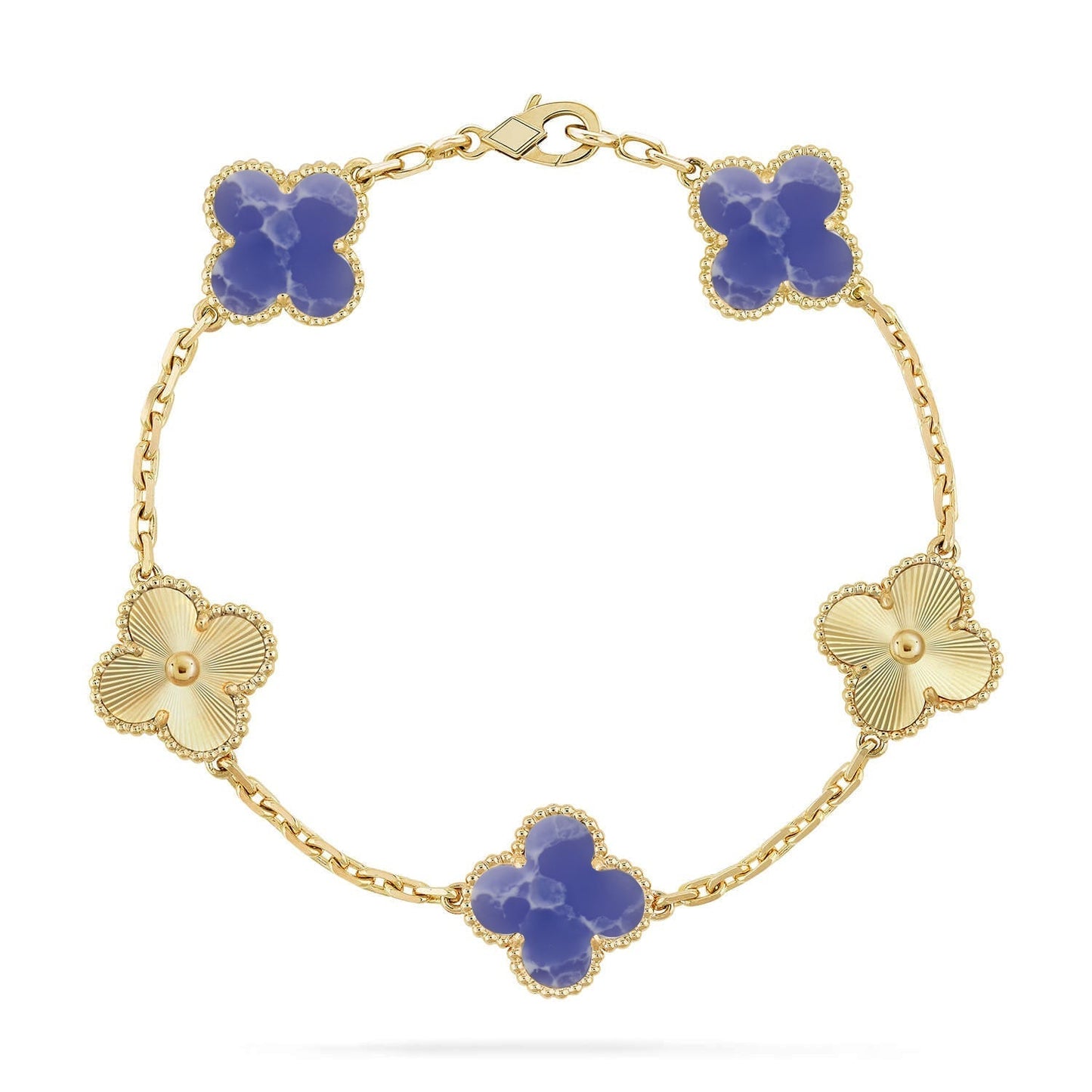 [Star Jewelry]CLOVER 5 MOTIF BLUE VEINS BRACELET COLLECTION