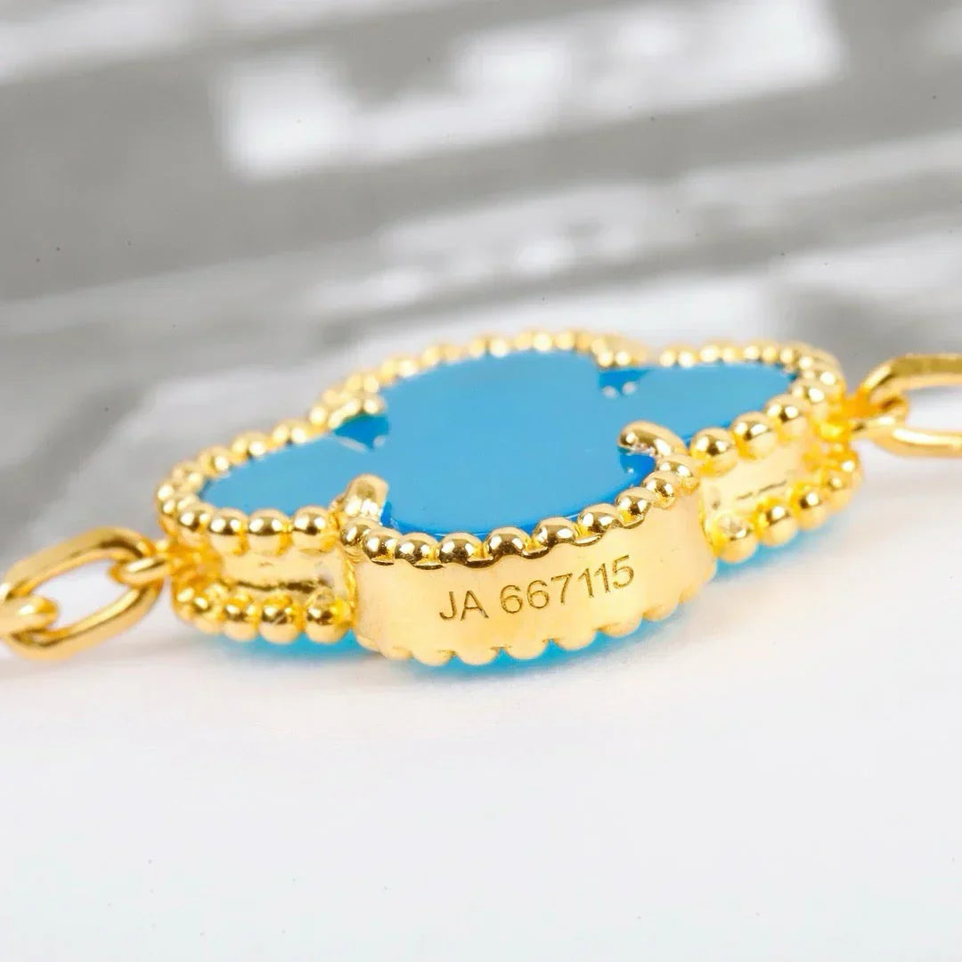 [Star Jewelry] CLOVER 5 MOTIF TURQUOISE BRACELET COLLECTION