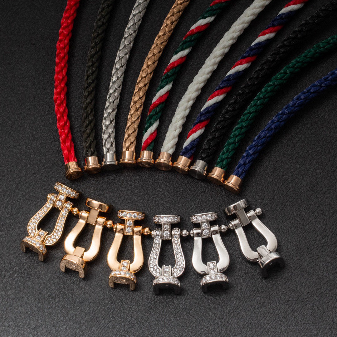 [Star Jewelry]FORCE LARGE HORSESHOE FULL DIAMOND BRACELET GOLD