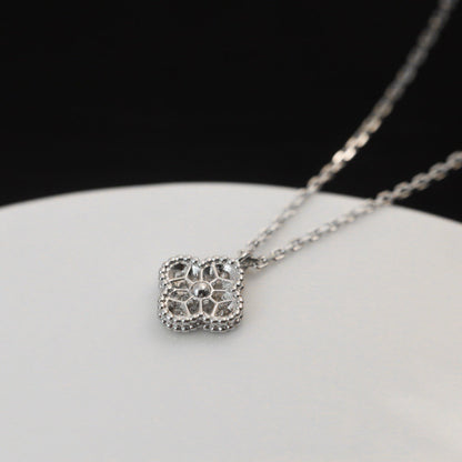 [Star Jewelry]CLOVER MINI 9.5MM PENDANT DIAMOND NECKLACE