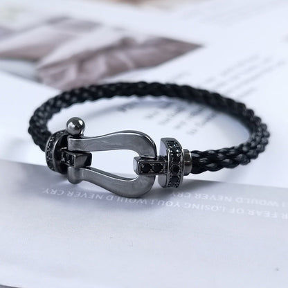 [Star Jewelry]FORCE LARGE SERIES HORSESHOE BLACK SAMURAI BRACELET