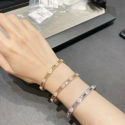 [Star Jewelry]CLOVER BRACELET 4MM DIAMONDS