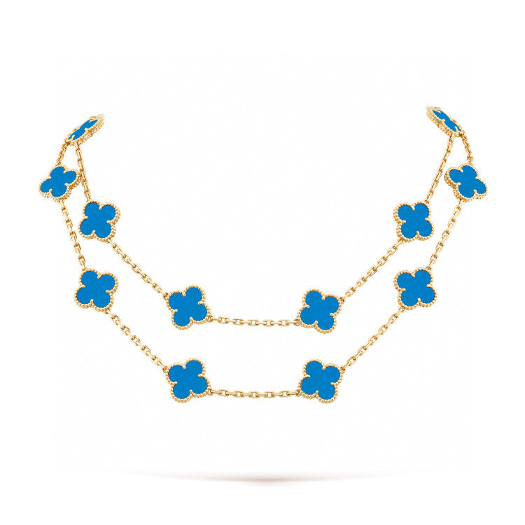 [Star Jewelry]CLOVER 20 MOTIFS TURQUOISE GOLD