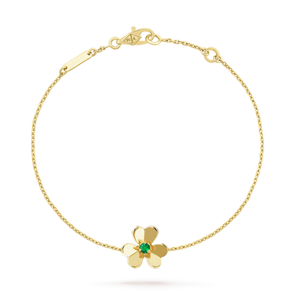 [Star Jewelry]FRIVOLE GOLD FLOWER PINK MALACHITE BRACELET