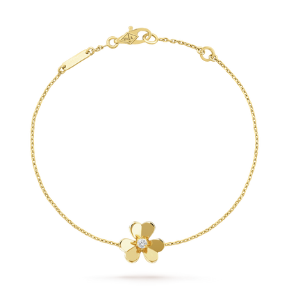 [Star Jewelry]FRIVOLE GOLD FLOWER PINK MALACHITE BRACELET