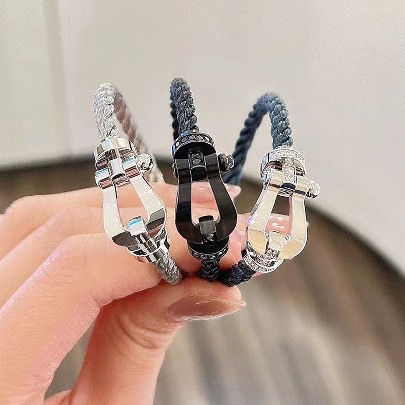 [Star Jewelry]FORCE LARGE HORSESHOE NO DIAMOND BRACELET GOLD