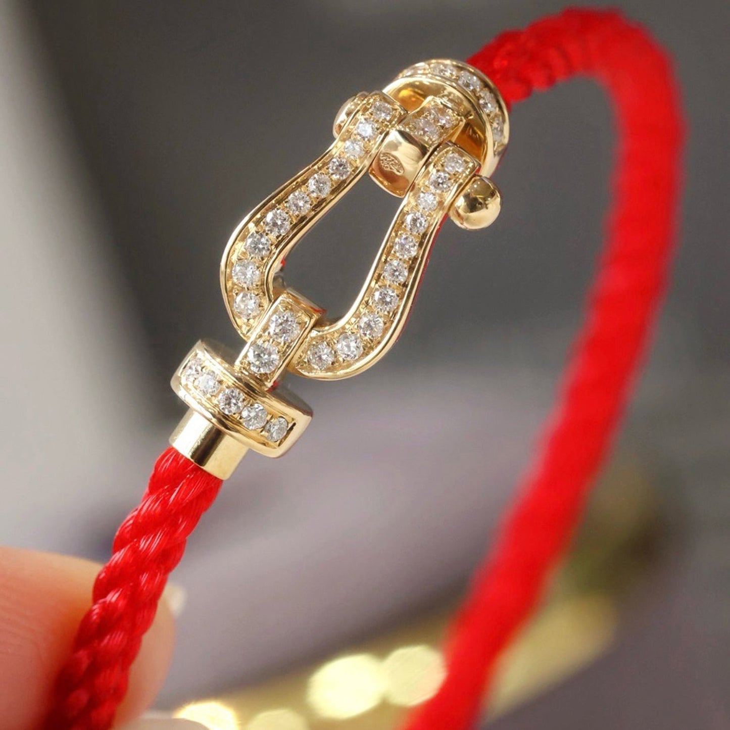 [Star Jewelry]FORCE LARGE HORSESHOE FULL DIAMOND BRACELET SILVER