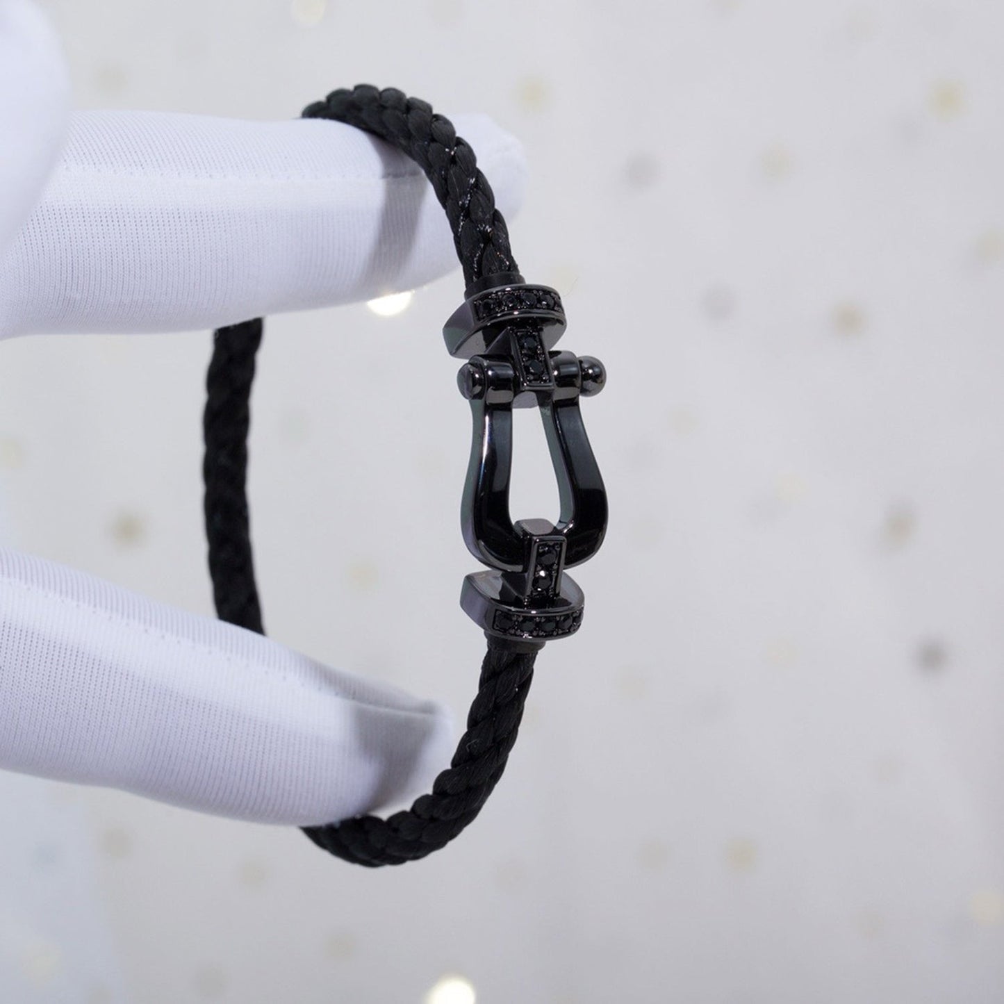 [Star Jewelry]FORCE LARGE SERIES HORSESHOE BLACK SAMURAI BRACELET
