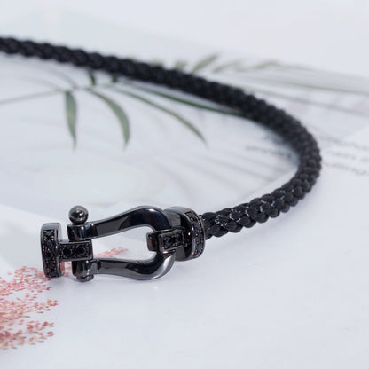[Star Jewelry]FORCE LARGE SERIES HORSESHOE BLACK SAMURAI BRACELET