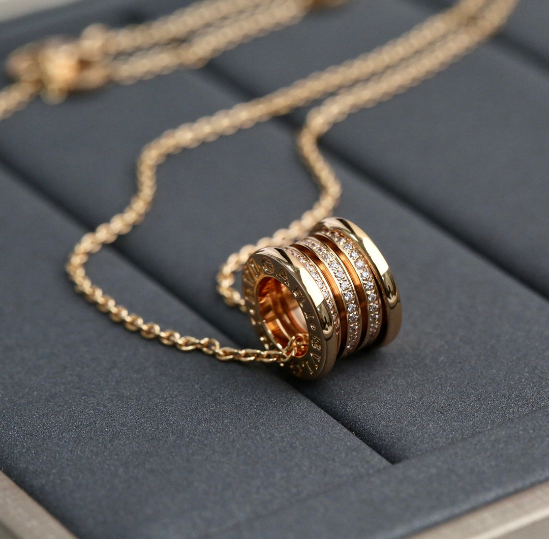 [Star Jewelry]ZERO 1 PINK GOLD DIAMOND NECKLACE