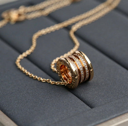 [Star Jewelry]ZERO 1 PINK GOLD DIAMOND NECKLACE