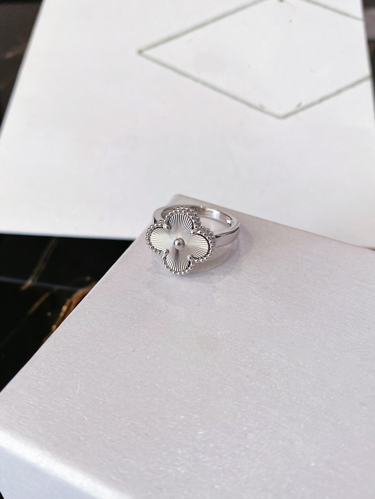 [Star Jewelry]CLOVER SILVER RING