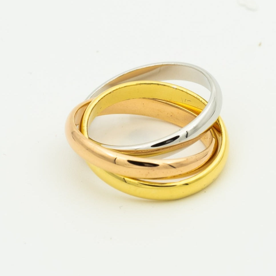 [Star Jewelry Jewelry]TRINITY RING GOLD PINK GOLD SILVER