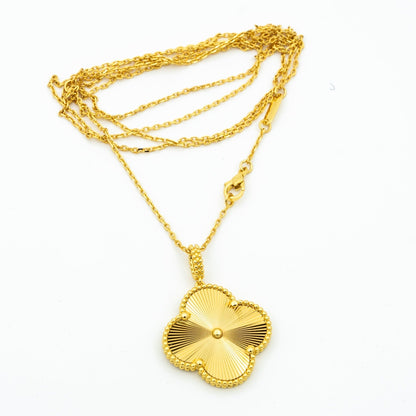 [Star Jewelry]CLOVER 25MM PEDANT NECKLACE GOLD