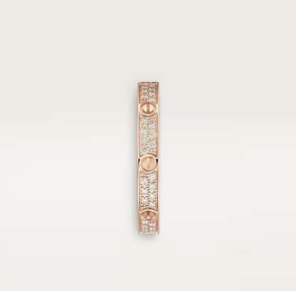 [Star Jewelry]LOVE RING 2.6mm-wide full-diamond ring Rose Gold