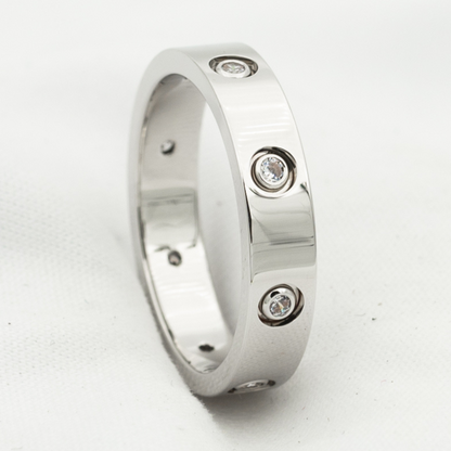 [Star Jewelry]LOVE RING 3.6MM 8 DIAMONDS