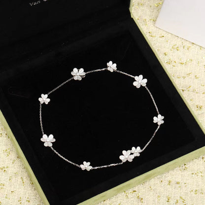 [Star Jewelry]FRIVOLE SILVER 9 FLOWERS NECKLACE