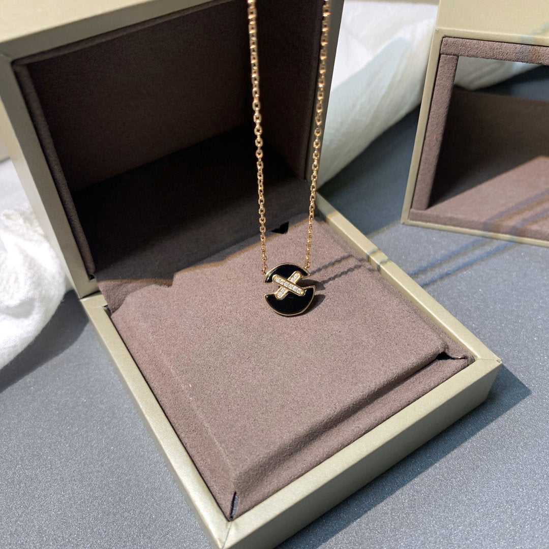 [Star Jewelry]JEUX DE PINK GOLD DIAMOND NECKLACE