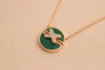 [Star Jewelry]JEUX DE PINK GOLD DIAMOND NECKLACE