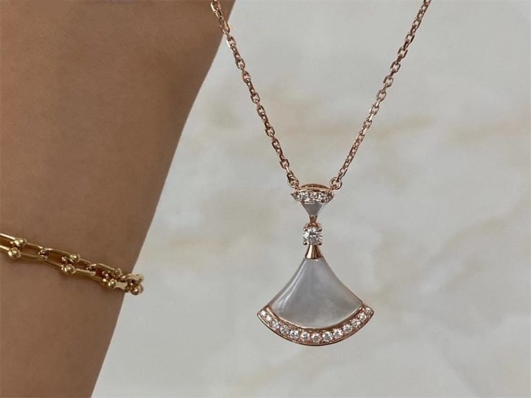 [Star Jewelry]DREAM NECKLACE MOP PINK GOLD DIAMOND
