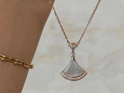 [Star Jewelry]DREAM NECKLACE MOP PINK GOLD DIAMOND