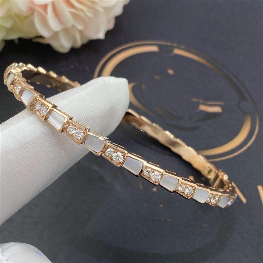 [Star Jewelry]SERPENTI BRACELET PINK GOLD MOP DIAMOND