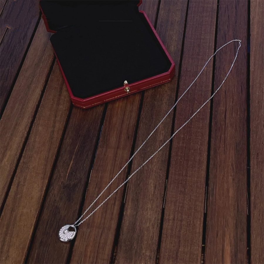 [Star Jewelry]AMULETTE SILVER FULL DIAMOND NECKLACE