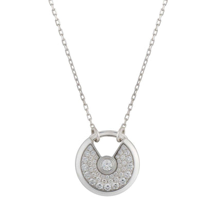 [Star Jewelry]AMULETTE SILVER FULL DIAMOND NECKLACE
