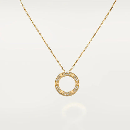 [Star Jewelry]LOVE NECKLACE ADJUSTABLE ROSE GOLD