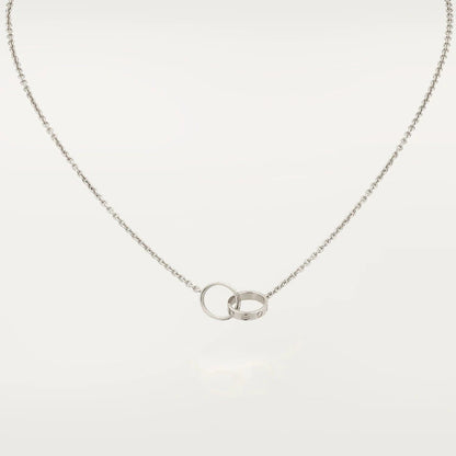 [Star Jewelry]LOVE NECKLACE PINK GOLD AND SILVER