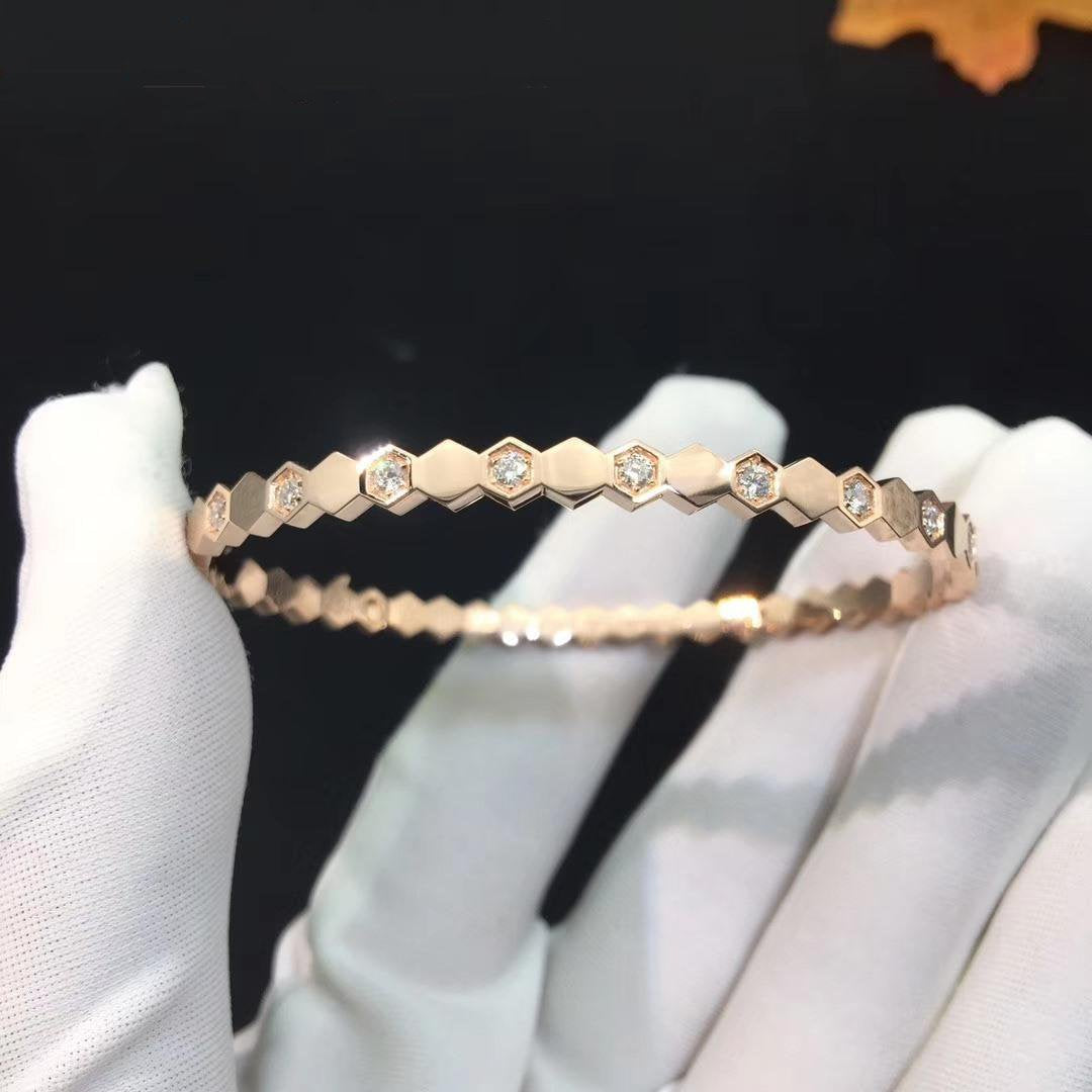 [Star Jewelry]BEE LOVE PINK GOLD DIAMOND BRACELET