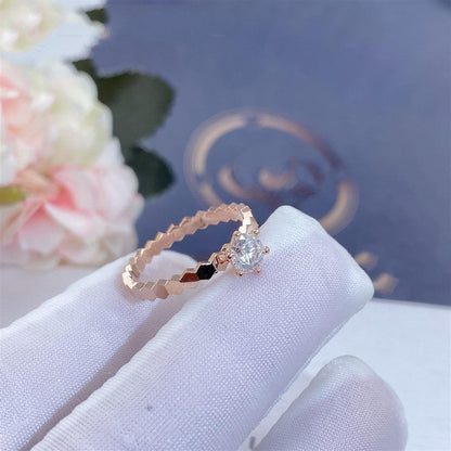 [Star Jewelry]BEE LOVE RING PINK GOLD 1 DIAMOND