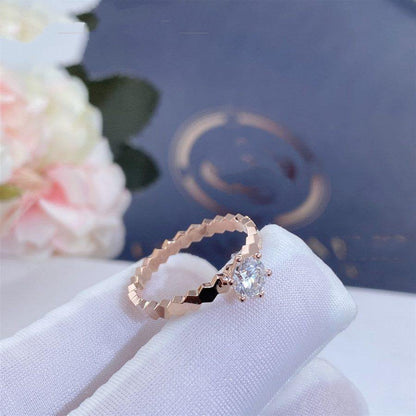 [Star Jewelry]BEE LOVE RING PINK GOLD 1 DIAMOND