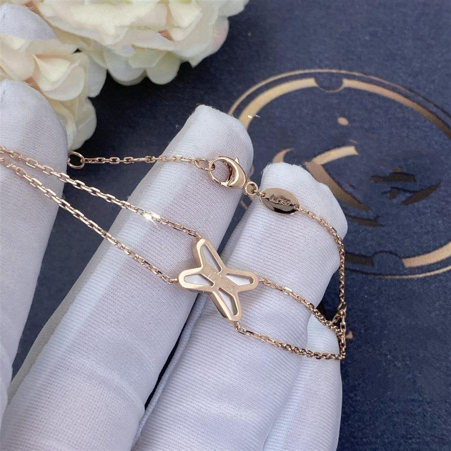 [Star Jewelry]JEUX BRACELET WHITE MOP PINK GOLD 1 DIAMOND
