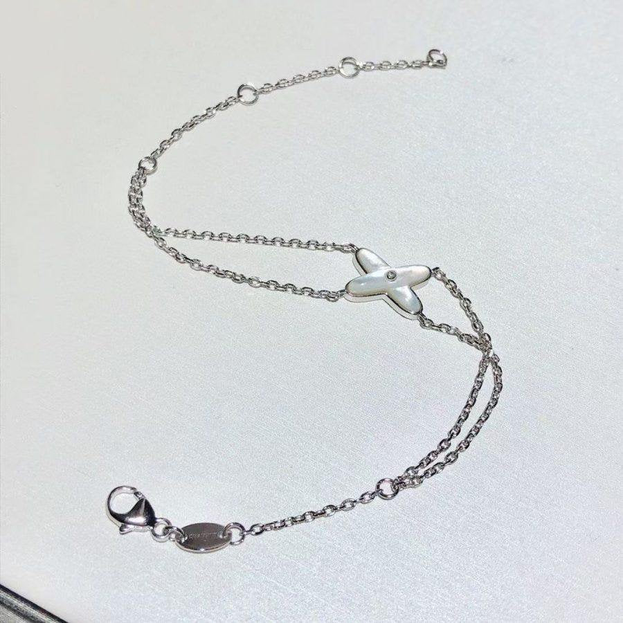 [Star Jewelry]JEUX BRACELET WHITE MOP SILVER 1 DIAMOND