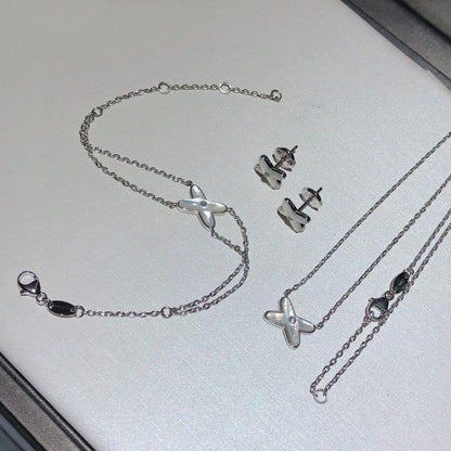 [Star Jewelry]JEUX BRACELET WHITE MOP SILVER 1 DIAMOND