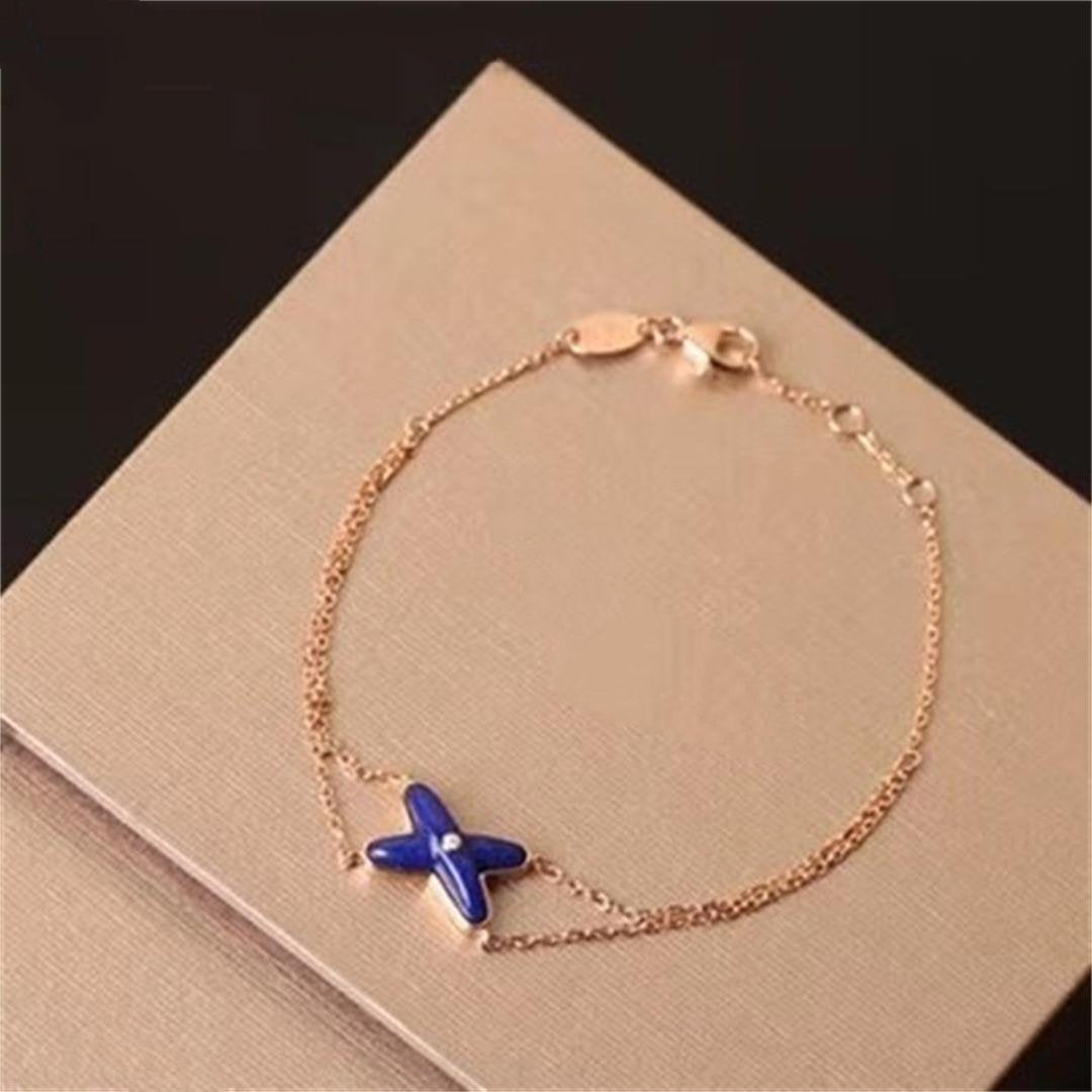 [Star Jewelry]Hollow Design Four-Leaf Clover Flower Shape Ring