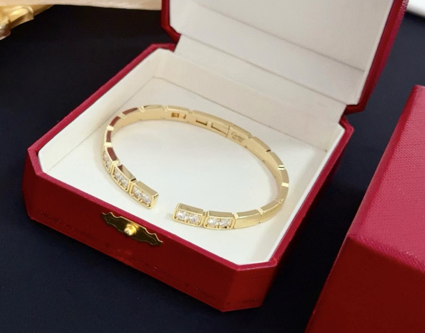 [Star Jewelry jewelrys]LOVE DIAMOND OPEN  BRACELET