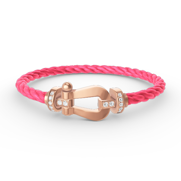 [Star Jewelry]FORCE LARGE HORSESHOE HALF DIAMOND BRACELET ROSE GOLD