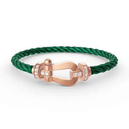 [Star Jewelry]FORCE LARGE HORSESHOE HALF DIAMOND BRACELET ROSE GOLD