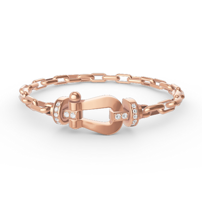 [Star Jewelry]FORCE LARGE HORSESHOE CLASP  METAL BRACELET