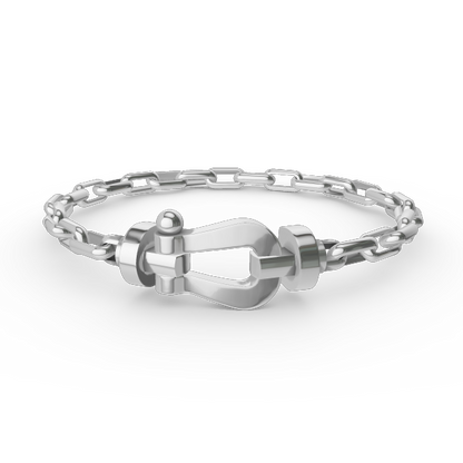 [Star Jewelry]FORCE LARGE HORSESHOE CLASP  METAL BRACELET