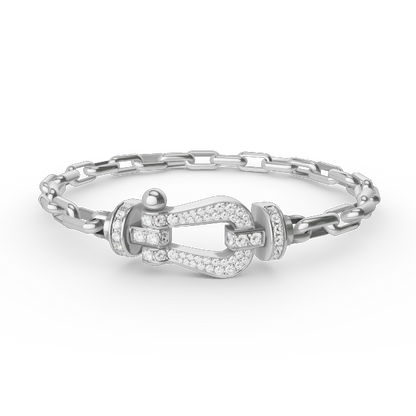 [Star Jewelry]FORCE LARGE HORSESHOE CLASP  METAL BRACELET